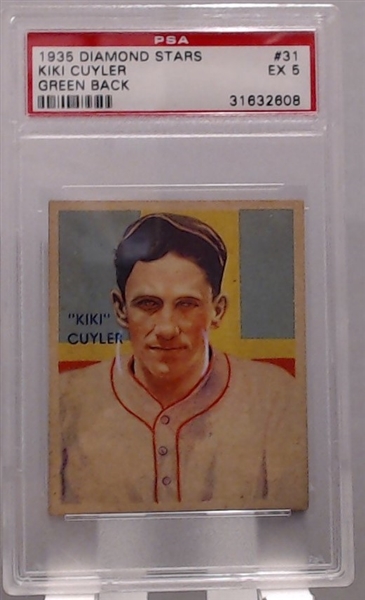 1935 DIAMOND STARS KIKI CUYLER PSA 5