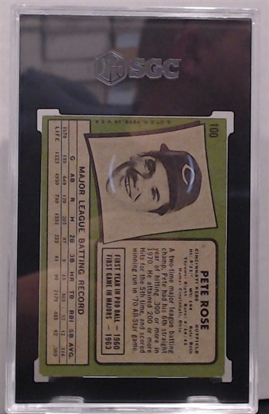 1971 TOPPS PETE ROSE SGC 6