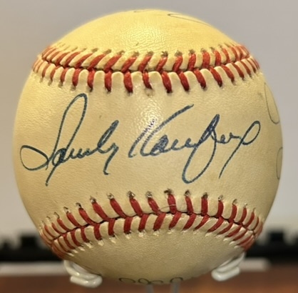 HALL OF FAME PITCHERS SIGNED BASEBALL w/LOA- 10 SIGNEES INCLUDING KOUFAX