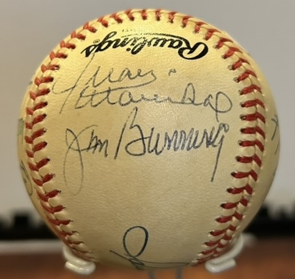 HALL OF FAME PITCHERS SIGNED BASEBALL w/LOA- 10 SIGNEES INCLUDING KOUFAX