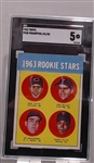 1963 TOPPS KRANEPOOL/OLIVA (RC) SGC 5