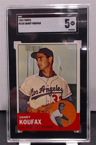 1963 TOPPS SANDY KOUFAX SGC 5