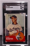 1963 TOPPS SANDY KOUFAX SGC 5