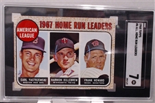 1968 TOPPS AL HOME RUN LEADERS SGC 7