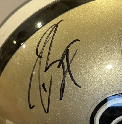 DREW BREES SIGNED FULL SIZED NEW ORLEANS SAINTS HELMET w/JSA COA