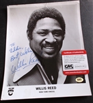 WILLIS REED AUTOGRAPH W/CAS COA