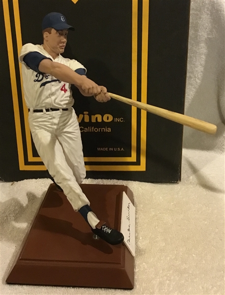 DUKE SNIDER BROOKLYN DODGERS SIGNED SALVINO STATUE w/BOX & COA