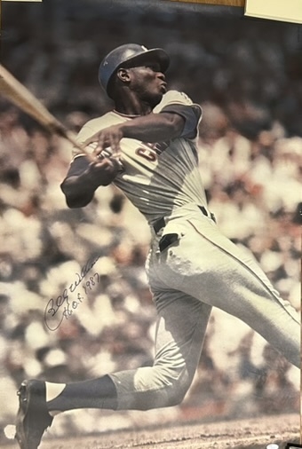 BILLY WILLIAMS 24 X 36 SIGNED COLOR POSTER w/JSA COA