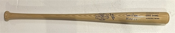 ERNIE BANKS SIGNED BASEBALL BAT w/PSA