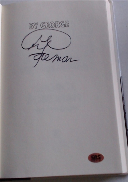 GEORGE FOREMAN AUTOGRAPHED BOOK BY GEORGE W/ CAS COA