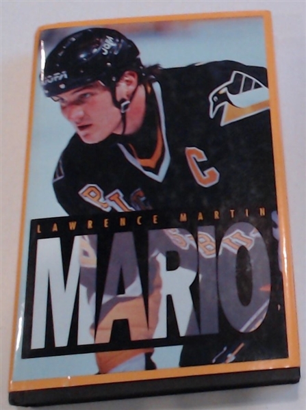 MARIO LEMIEUX AUTOGRAPHED BOOK MARIO W/CAS COA