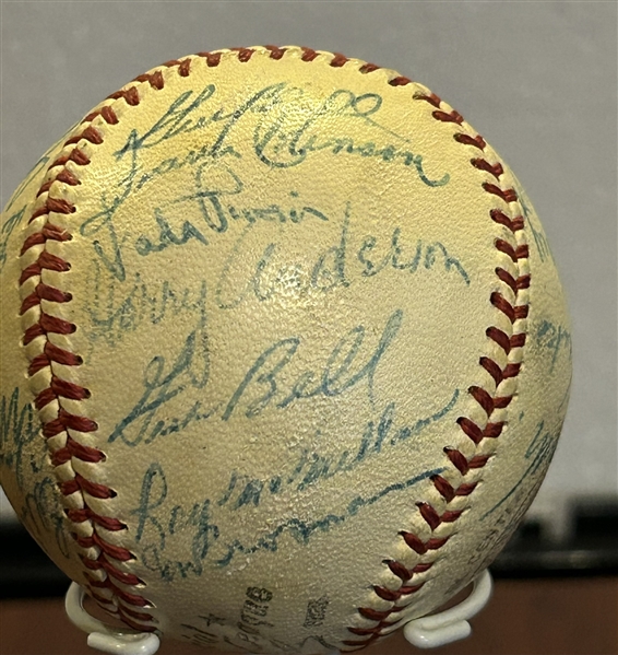 1960 CINCINNATI REDS TEAM SIGNED BASEBALL - 27 SIGNATURES w/LOA