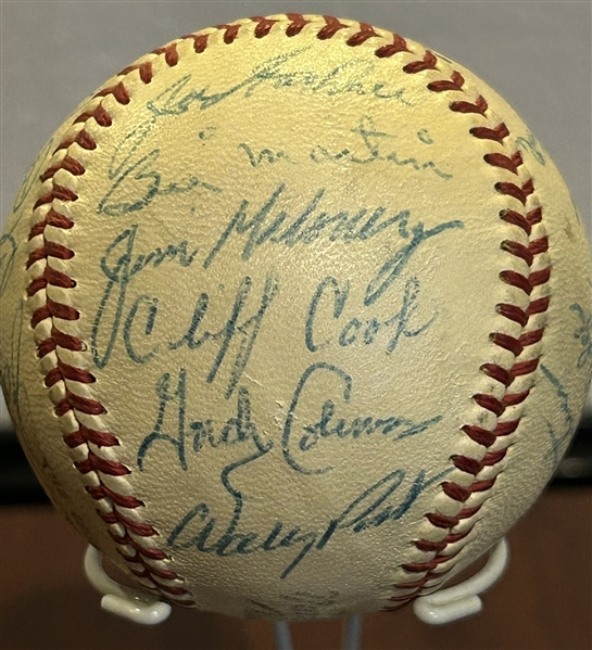 1960 CINCINNATI REDS TEAM SIGNED BASEBALL - 27 SIGNATURES w/LOA