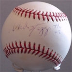 WADE BOGGS AUTHOGRAPHED BASEBALL W/ CAS COA