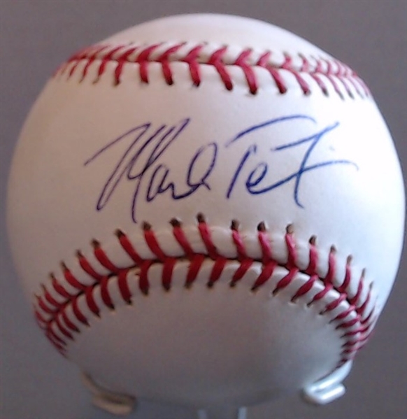 MARK TEIXEIRA AUTHOGRAPHED BASEBALL W/ CAS COA