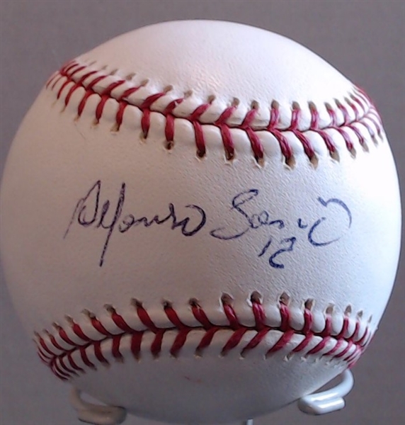 ALFONSO SORIANO AUTHOGRAPHED BASEBALL W/ CAS COA