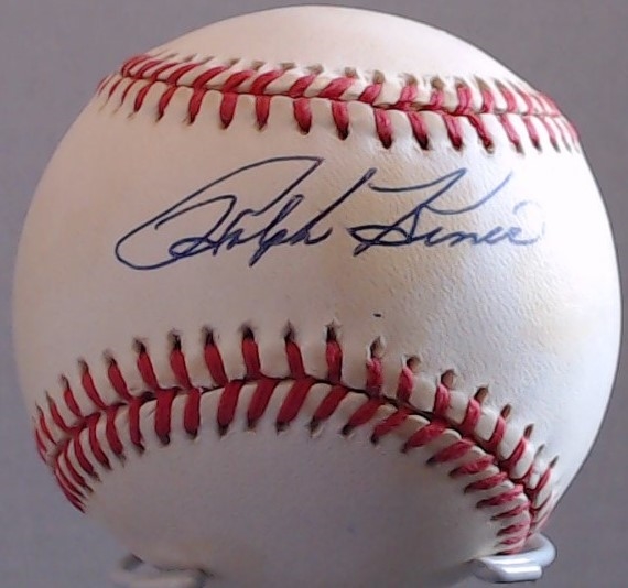 RALPH KINER AUTHOGRAPHED BASEBALL W/ JSA COA