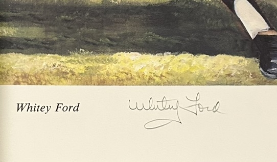 WHITEY FORD LIMITED EDITION 18 X 24 SIGNED LITHO w/COA