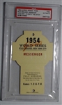 1954 WORLD SERIES PRESS PASS FULL PSA AUTHENTIC MAYS "THE CATCH"