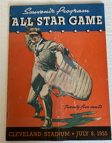 1935 MLB ALL-STAR GAME PROGRAM @ CLEVELAND