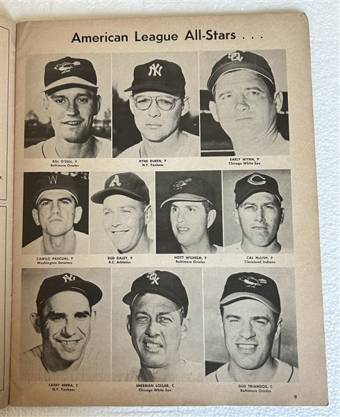 1959 MLB ALL-STAR GAME PROGRAM @LOS ANGELES - 2nd GAME