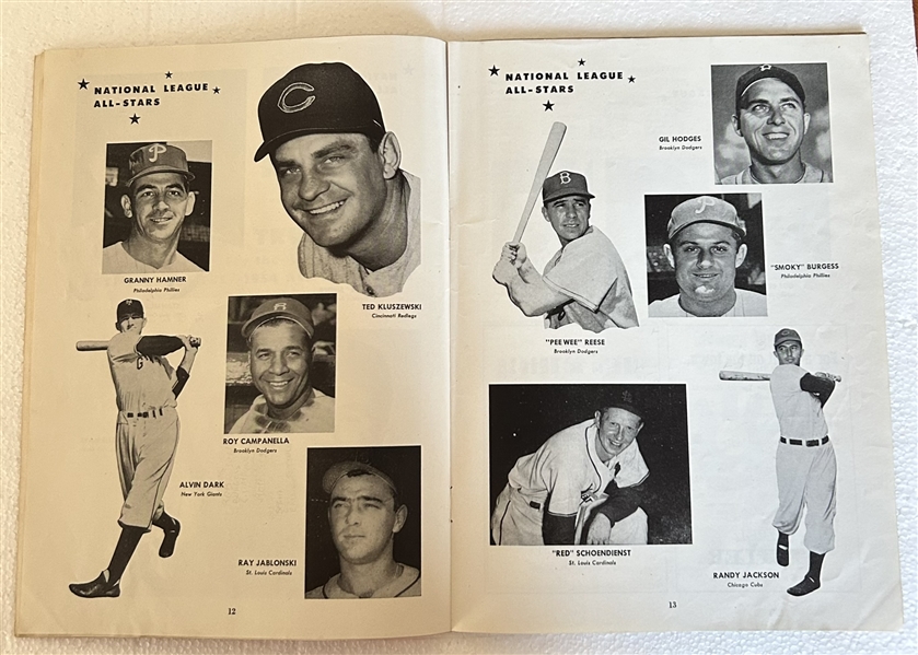 1954 MLB ALL-STAR GAME PROGRAM @ CLEVELAND