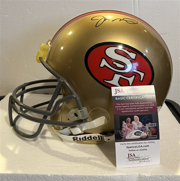 JOE MONTANA SIGNED FULL SIZE S.F. 49ers HELMET w/JSA COA