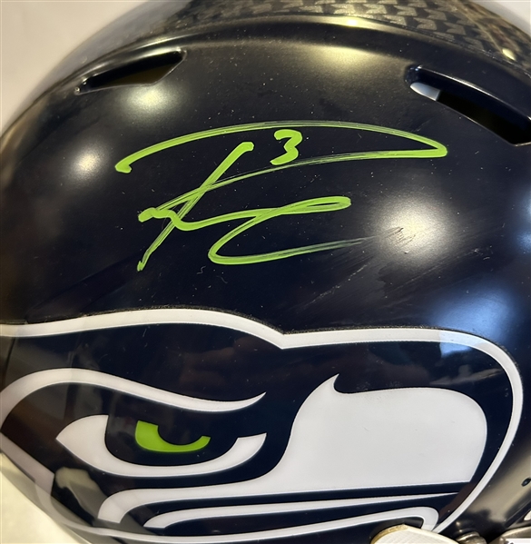 RUSSELL WILSON SIGNED FULL SIZE SEATTLE SEAHAWKS HELMET w/JSA COA