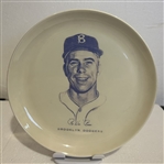 50s BROOKLYN DODGERS "PEE WEE REESE" PORTRAIT PLATE- RARE!