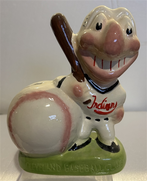 VINTAGE 50's CLEVELAND INDIANS CHIEF WAHOO BANK