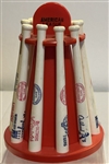 VINTAGE 70s "LOUISVILLE SLUGGER" BAT RACK BANK - AMERICAN LEAGUE