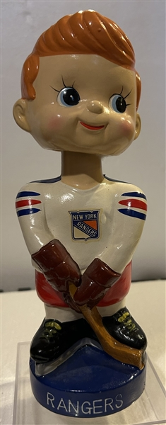 60's NEW YORK RANGERS BOBBING HEAD/BANK- HTF