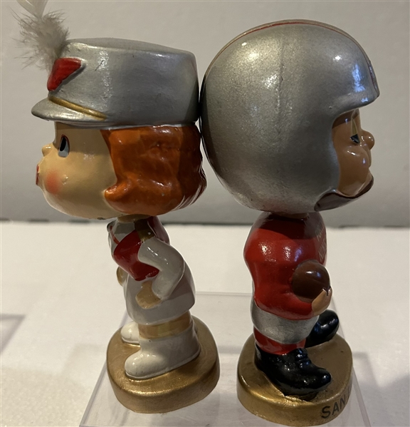 60's SAN FRANCISCO FORTY-NINERS KISSING PAIR BOBBING HEADS