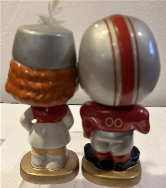 60's SAN FRANCISCO FORTY-NINERS KISSING PAIR BOBBING HEADS