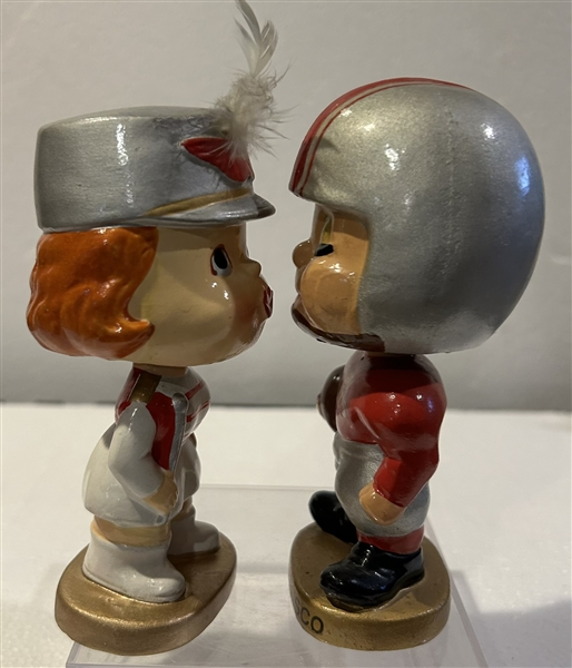 60's SAN FRANCISCO FORTY-NINERS KISSING PAIR BOBBING HEADS