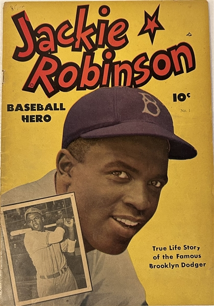 VINTAGE JACKIE ROBINSON COMIC BOOK - #1 - RARE