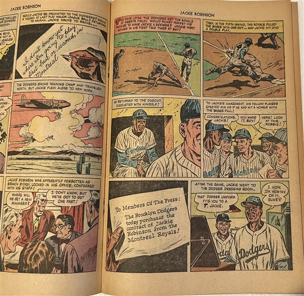 VINTAGE JACKIE ROBINSON COMIC BOOK - #1 - RARE