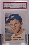 1957 TOPPS BILL SKOWRON PSA 8