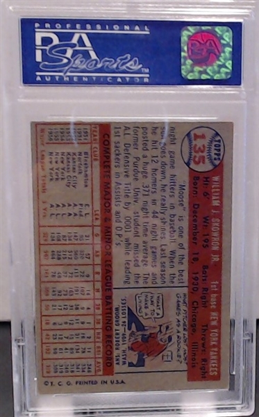 1957 TOPPS BILL SKOWRON PSA 8