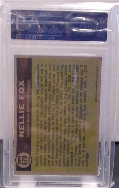 1961 TOPPS NELLIE FOX PSA 7