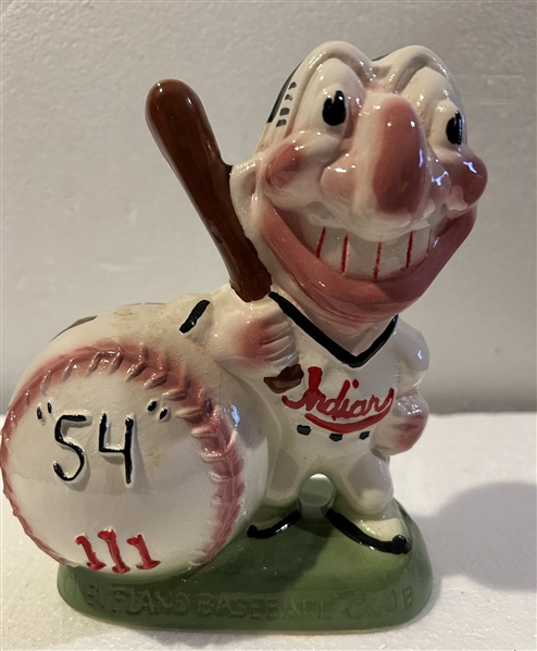 VINTAGE 50's CLEVELAND INDIANS CHIEF WAHOO BANK