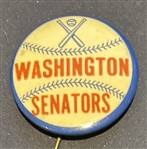 VINTAGE WASHINGTON SENATORS PIN-CROSSED BATS