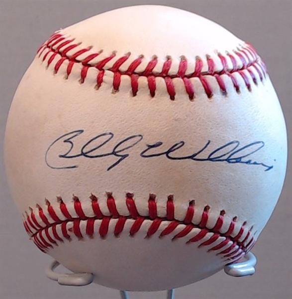 BILLY WILLIAMS AUTOGRAPHED BASEBALL W/CAS COA