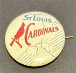 VINTAGE ST LOUIS CARDINALS PIN w/MASCOT