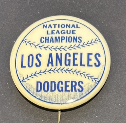 VINTAGE LOS ANGELES DODGERS PIN- NATIONAL LEAGUE CHAMPIONS