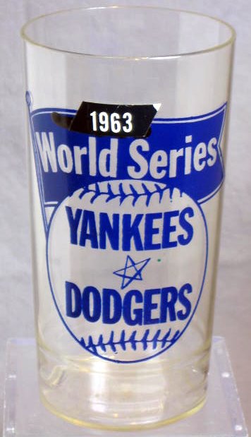 Fanion Vintage Original 1963 - World Series New York Yankees Vs LA Dodgers - Collector Baseball