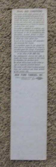 1953 N.Y. YANKEES / CLEVELAND INDIANS FULL TICKET