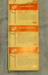 1960 FLEER AFL UNCUT STRIP OF 9 CARDS