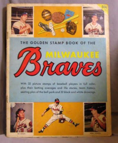 1955 MILWAUKEE BRAVES STAMP BOOK