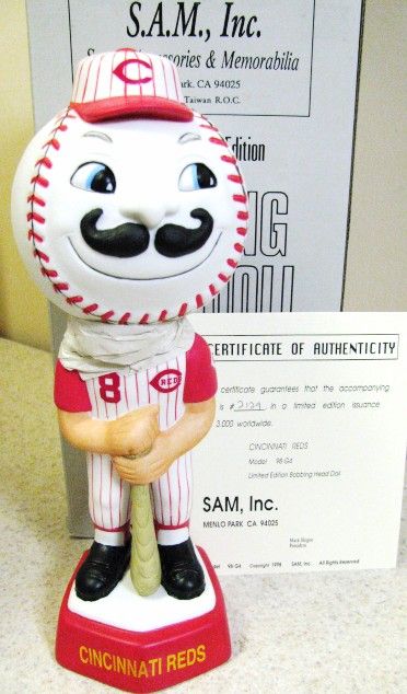 Lot Detail - SAMS 1998 CINCINNATI REDS MASCOT BOBBLE HEAD